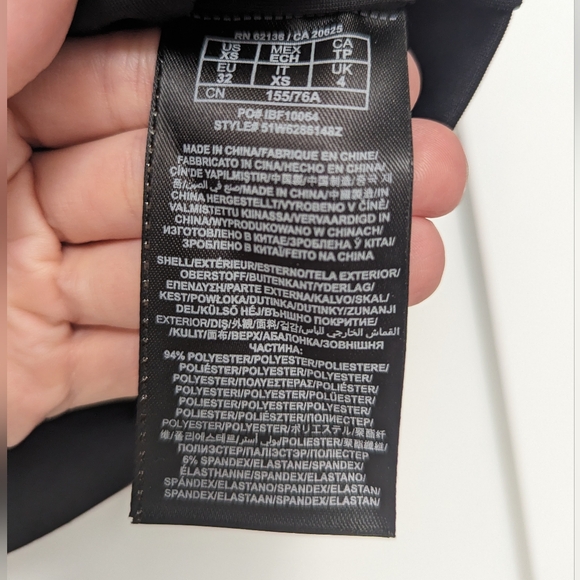 Marciano Black Beaded Scuba Style Short Sleeve Crop Top - Picture 12 of 12